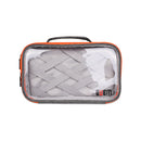 BUBM TTR Multi-functional Portable Transparent Electronics Accessories Organizer Cosmetic Bag