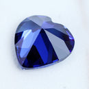 Royal Tanzanite Blue Sapphire 10x10mm 6.46ct Heart Faceted Cut Loose Gemstone Decorations