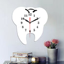 Emoyo ECY056 Tooth Shape Wall Clock Quartz Wall Clock 3D Wall Clock For Home Office Decorations