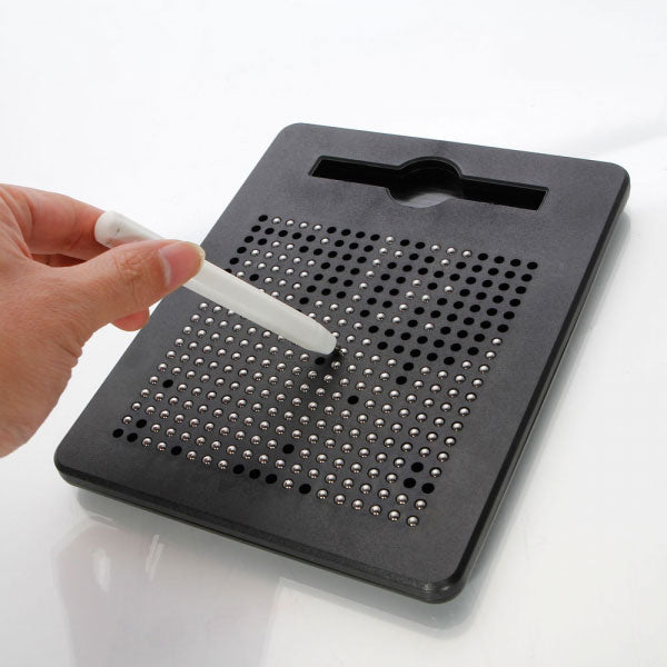 Magnetic Tablet Stylus Wordpad Drawing Stencils Plates Beads Board DIY Toy