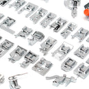 52Pcs Domestic Sewing Machine Tools Accessories Foot Presser Feet Kit For Singer Brother Janome
