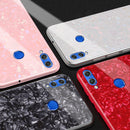 Bakeey Shell Glossy Soft Frame Hard Back Tempered Glass Protective Case for Huawei Honor 8X