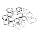 5Pcs Rotary Type On/Off Canopy Switches Metal Switch Nut Rotating Switches With 4 Inch Wire