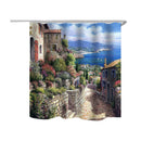 Scenery Theme Bathroom Shower Curtain Mouldproof Waterproof Polyester Bath Decorative Curtain