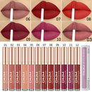 12 Colors Threaded Tube Lip Gloss Matte Liquid Lipstick Makeup Long-Lasting