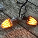 2pcs E11 Metal 18 LED Indicator Turn Signal Lights Motorcycle Bike Lamp Cafe Racer
