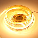 5M SMD2835 Flexible 1200LEDs Tape Ribbon Pure White Warm White Strip Light Waterproof DC12V