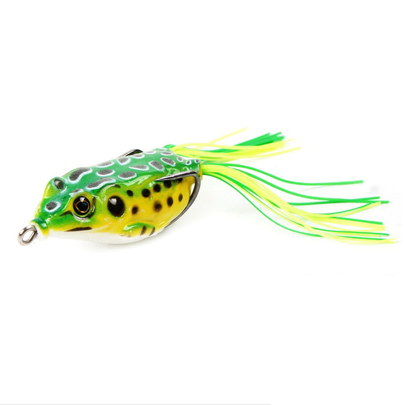 5Pcs/Set 14g 11cm Plastic Soft Dual Hook Frog Lure Artificial Topwater Wobbler Fishing Lure