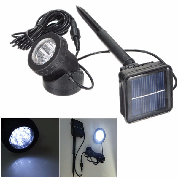Solar Powered 6 LED Outdooors Garden Landscape Yard Lawn Spot Lightt Light Lamp