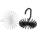 20 Claws Rotatable Mini Round Plastic Ties Rack Scarf Stand Jewelry Stand
