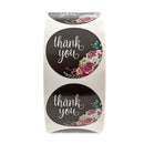 500Pcs/Set Round Thank You Stickers Paper Envelope Packaging Gift Label Roll Tape