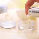 50pc/Lot 5g Sample Clear Cream Jar Mini Cosmetic Jewelry Medi Cine Refillable Bottles Containers Transparent Pot Can Tin