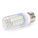 ZX E27 5W 36 SMD 5730 LED Light Pure White Warm White Cover Corn Bulb AC110V AC220V