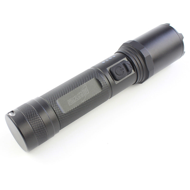 XANES 800 Lumens Flashlight 18650 Battery USB Rechargeable Zoomable IPX56 Waterproof 3 Modes Troch Light Camping Hunting