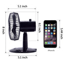 Loskii LF-525 USB Shaking Head Rotation Fan Ultra Quiet Household Appliances Office Desktop Fan