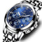 WISHDOIT WSD-016 Men Watch Fashion Chronograph Stainless Steel Strap Wrist Watch