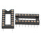 50pcs 16 Pins 2.54mm DIP Straight Plug Double Row Circular Hole IC Socket Connector Adapter