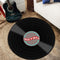 Vinyl Records Innovative Carpet Round Floor Mat Europe Fashion Retro Black Carpet Record Pattern Rug