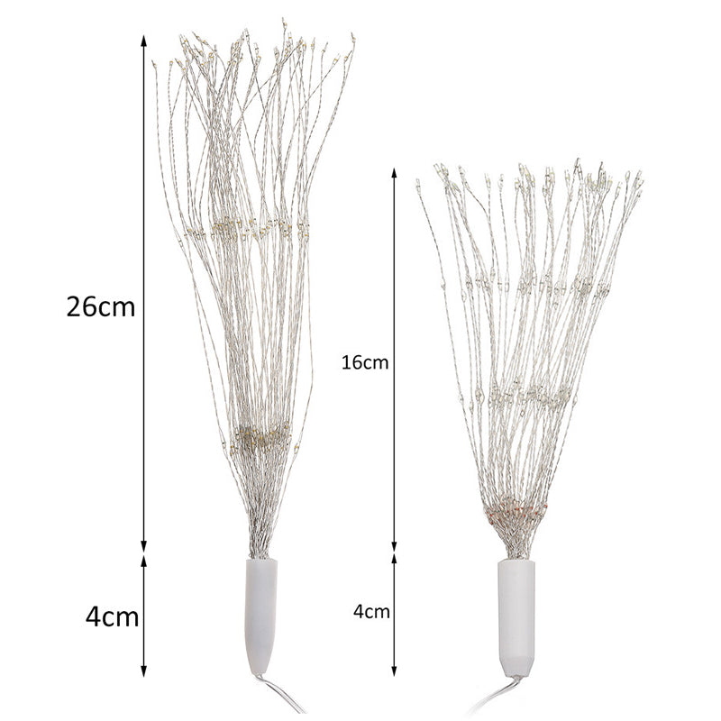 USB Powered 8 Mode 150 LED DIY Firework Starburst Fairy String Light Remote Control Christmas Decor