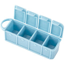 JORDAN&JUDY Portable Dispensing Kit One-week Travel Sub-packaged Mini-medicines Box Refillable Bottles