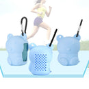 Towel Storage Box Silicone Storage Box Holder Camping Travel Storage Case With Towel