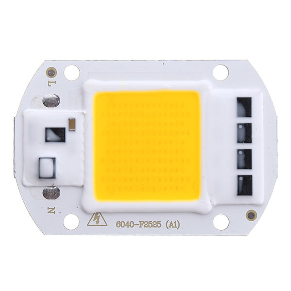 LUSTREON AC110V/220V 20W 30W 50W White/Warm White COB LED Chip 40X60mm for DIY Flood Light