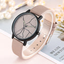 Creative Lightning Dial Colorful Leather Band Fashion Women Quartz Watch Wristband