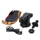 Metal Glass 10w Qi Wireless Charger Infrared Sensor Air Vent Dashboard Car Phone Holder For 4.0-6.5 Inch Smart Phone iPhone 11 Samsung Note 10