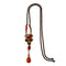 Vintage Red Agate Pendant Alloy Long Necklace Ethnic Style Necklace For Women