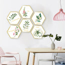 Miico FX82021 2PCS Plant Photo Frame Decorative Sticker Home Decorative Wall Sticker Removable Sticker
