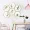 Miico FX82021 2PCS Plant Photo Frame Decorative Sticker Home Decorative Wall Sticker Removable Sticker