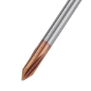 Drillpro 3 Flutes 60 Degree Chamfering Mill AlTiN Coated HRC55 2/3/4/5/6/7/8mm Tungsten Steel Milling Cutter