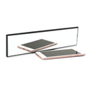 Universal 30CM Wide Flat Interior Clip On Rear View Clear Glass Mirror