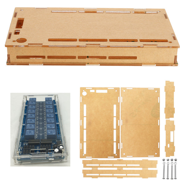 Transparent Acrylic Case Protective Housing For 16 Channel Relay Module