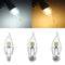 E14 E12 E27 7W 60 SMD 3014 LED White Warm White Glass Candle Lamp Bulb Non-Dimmable AC 85-265V