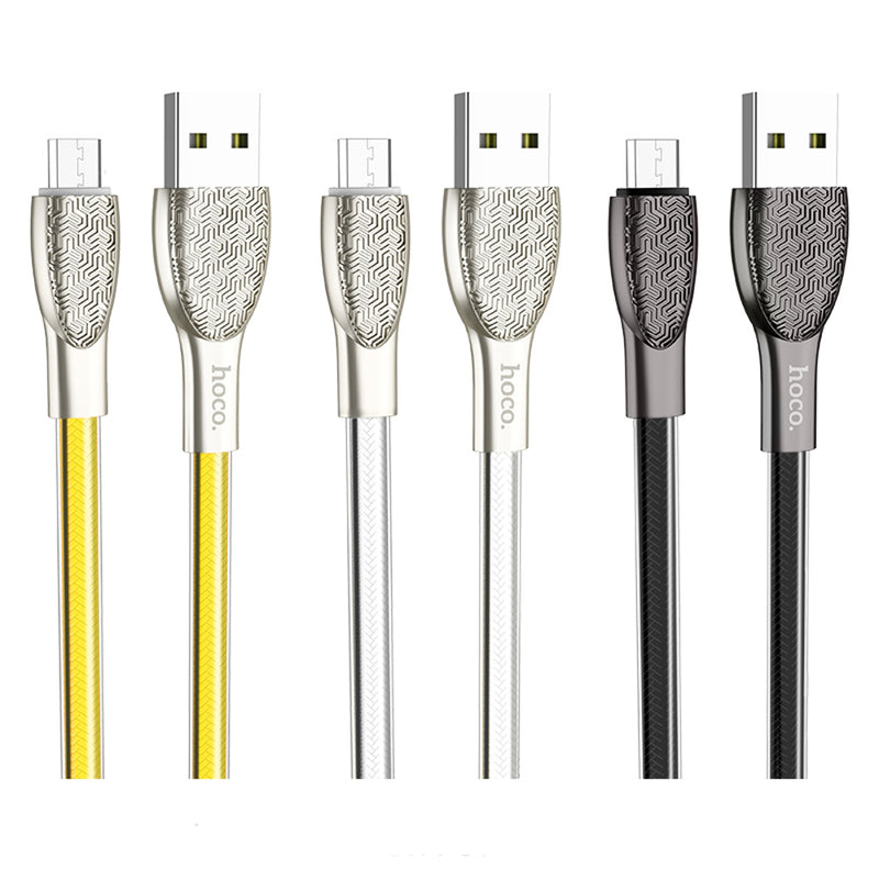 HOCO U52 Micro USB Charging Data Cable for Tablet Smartphone 1.2M