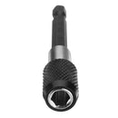 Drillpro 5pcs 1/4 Inch Hex 75mm Screwdriver Bit Holder Quick Release Holder Extension Bar
