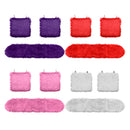 3pcs Car Imitation Wool Cushion without Backrest Winter Seat Cushion