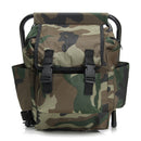 Outdoor Portable Folding Backpack Chair Foldable Stool Camping Picnic Max Load 100kg