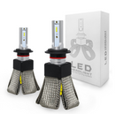 Roadsun 2pcs 12V/24V T8 LED Bulb H1/H4/H7/H11/9005/9006 White Headlights 60W 6000Lm COB Headlamp Auto Fog Light Lamp Bulb