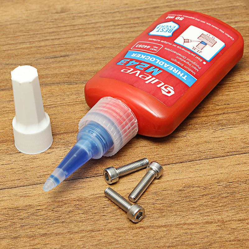 Suleve M243 50mL Threadlocker Screw Lock Glue Multipe Surface Medium Strength Anaerobic Adhesive