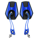 8mm 10mm Motorcycle Universal Rear View Side Mirrors Aluminum Alloy 5 Colors