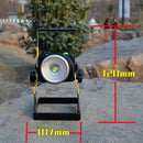 4.2V Rotating Focus Portable LED Flood Spot Work Light Camping Lamp Rechargeable