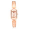SOXY 0123 Rose Gold Case Rectangle Dial Design Ladies Bracelet Watch Fashion Style Quartz Watch