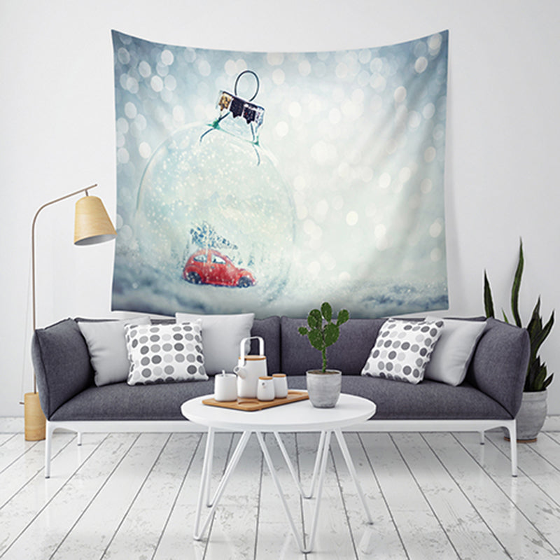 Loskii LWG7 Christmas Tapestry Santa Print Wall Hanging Tapestry Art Home Decor Christmas Decorations