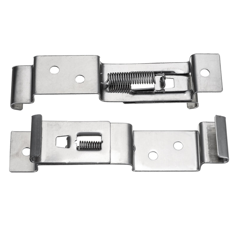 Stainless Steel Car License Plate Frame Holder Trailer Number Plate Clips Spring