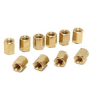 50pcs M3 Brass Female Threaded Hex Standoffs Spacer Nut 4/6/8/10/12mm