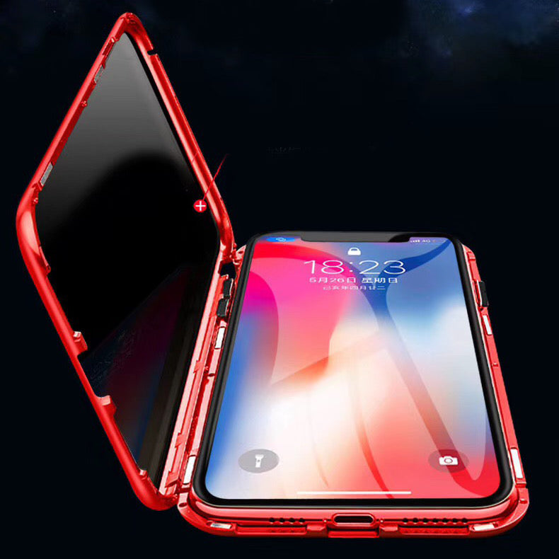 Bakeey Anti-peeping Magnetic Adsorption Metal Double-sided 9H Tempered Glass Protective Case For Xiaomi Redmi Note 7 / Redmi Note 7 PRO