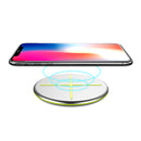 FLOVEME LED Indicator Super Slim Qi Wireless Charger Charging Pad For iPhone X 8 8Plus S9+ S8