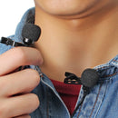 AriMic Dual-Head Clip on Lapel Microphone Recording Mic